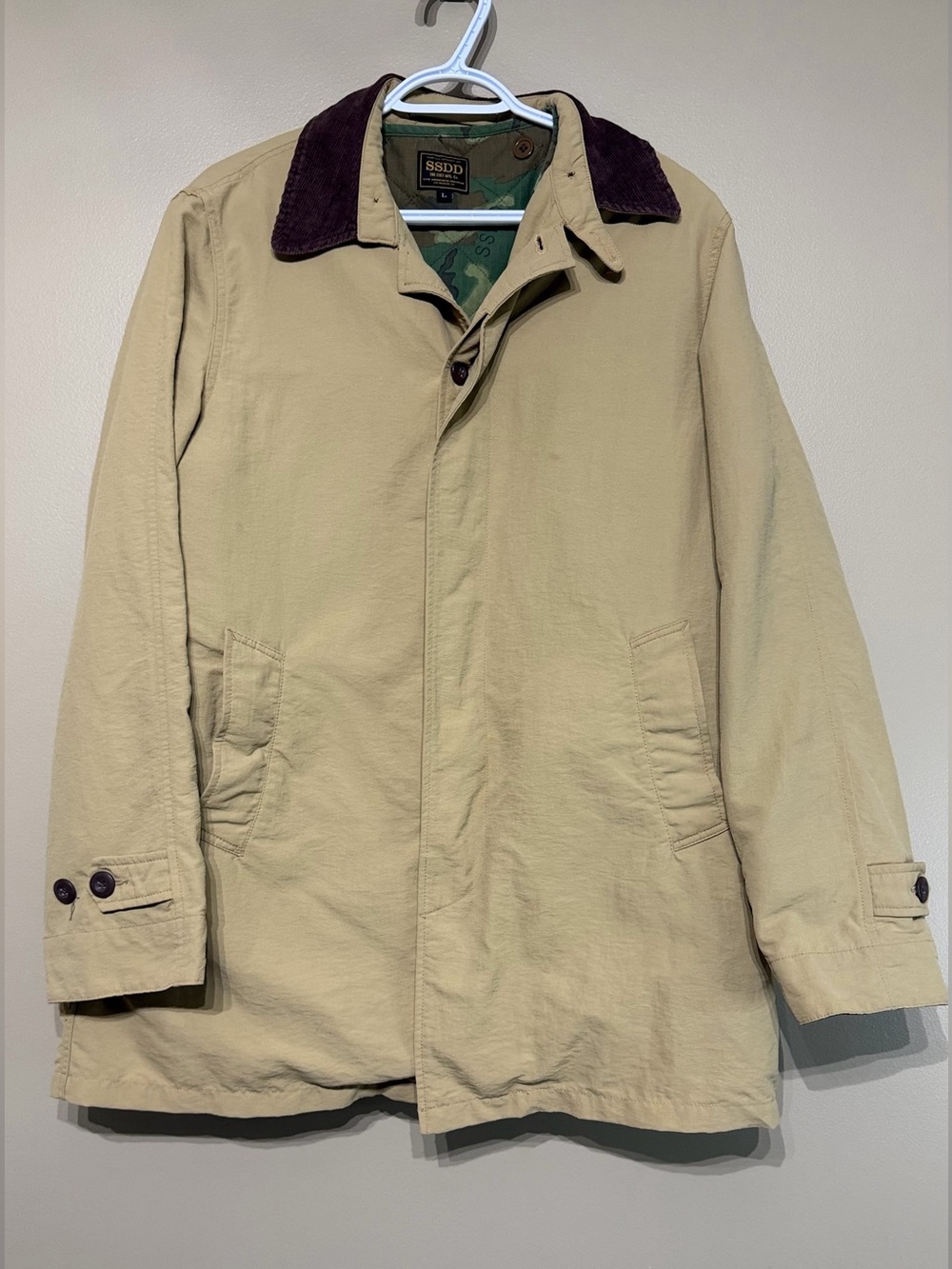 FUCT SSDD All Weather Barn Overcoat Camo Lined Removable Vest